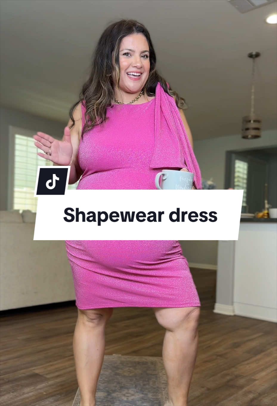 Not quite there yet but the price and the glitter?!? I’m keeping this dress! #popilush #shapeweardress 