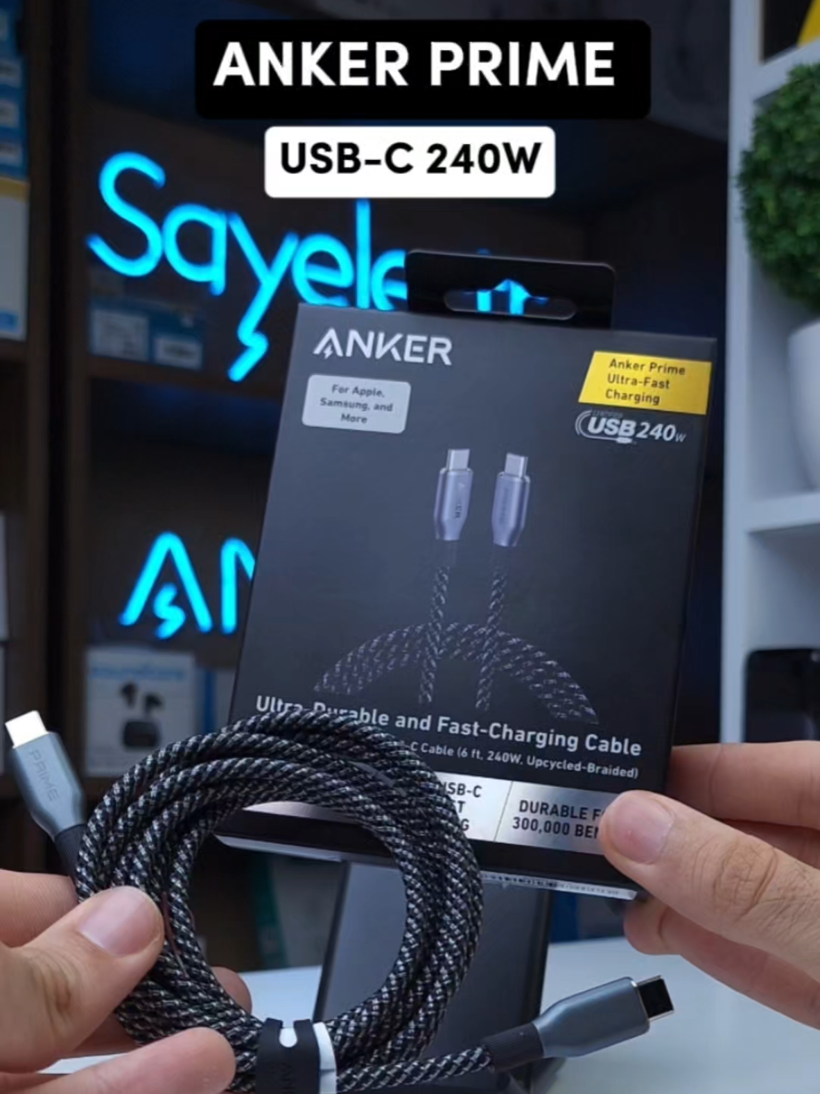 ⚡️Anker Prime USB-C To USB C Cable 240W #ankercable #ankerprime #cable #usbc #anker 