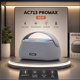 Loa Bluetooth AC 713 ProMax siêu bass công suât 40w có tay cầm led theo nhạc#loabluetooth #loabluetoothmini 