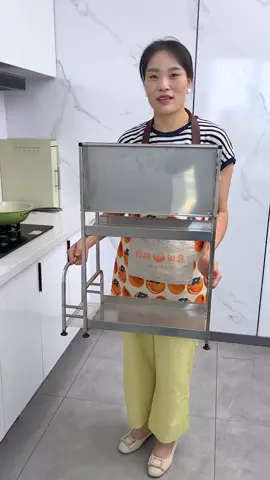 Rak rempah stainless steel bertingkat, kemas, jimat ruang & mudah capai! ✨ #KitchenStorage #SpiceRack #KitchenOrganizer #StorageHacks #HomeOrganization