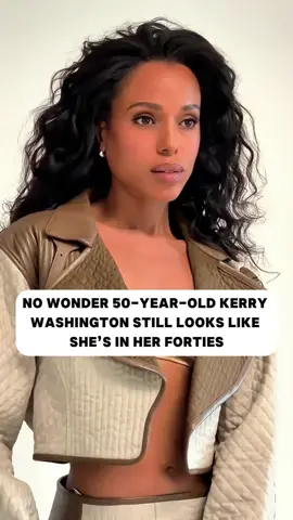No wonder 50-year-old Kerry Washington still looks like she’s in her forties. She has avoided three mentally draining habits that wear people out emotionally#fyp #usa #kerrywashington #tonygoldwyn 
