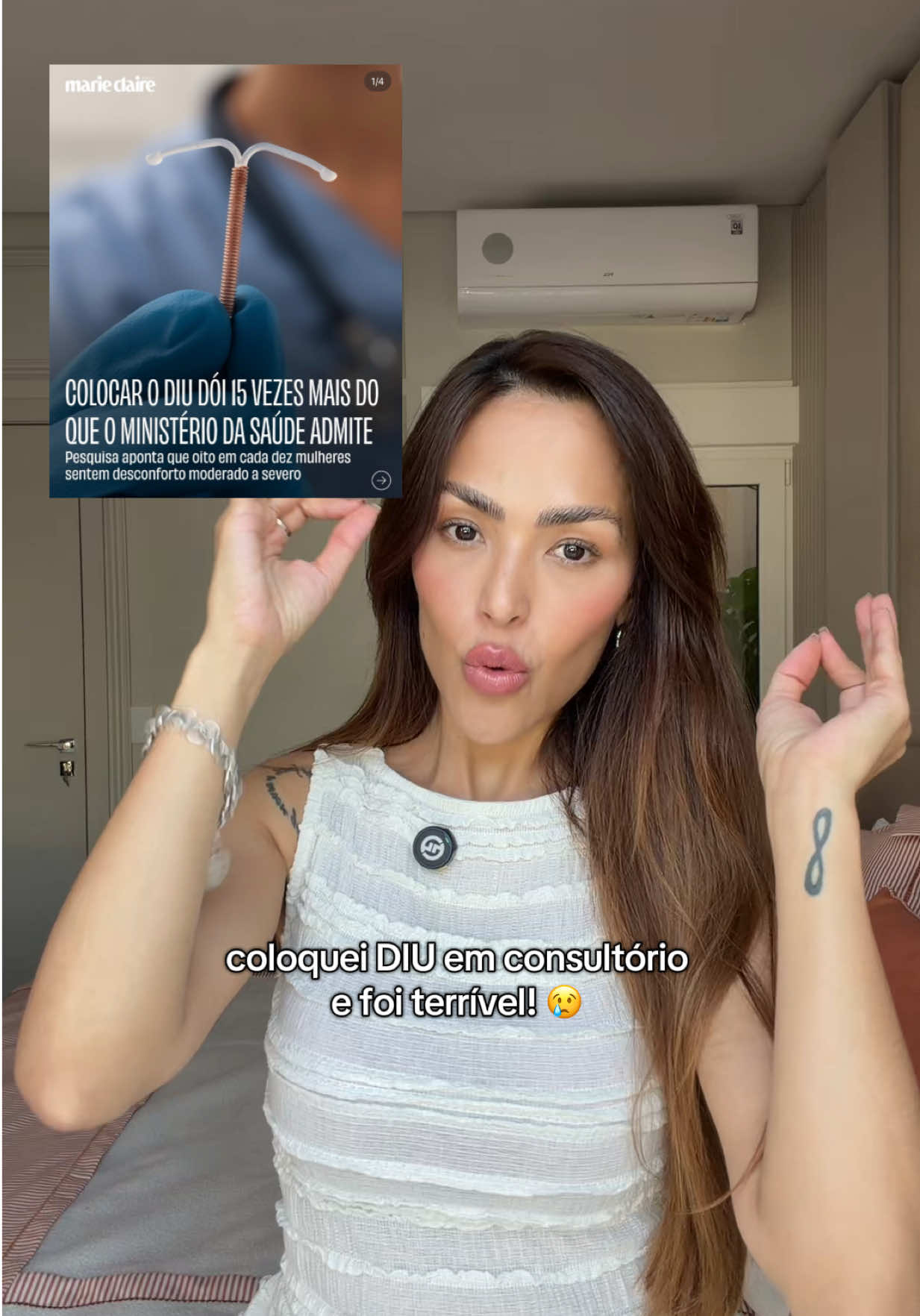 nunca senti tanta dor até aquele momento, credo! Como foi por aí? Da última vez nem pensei e fiz com sedação!  #diu #ginecologia #universofeminino #contraceptive 