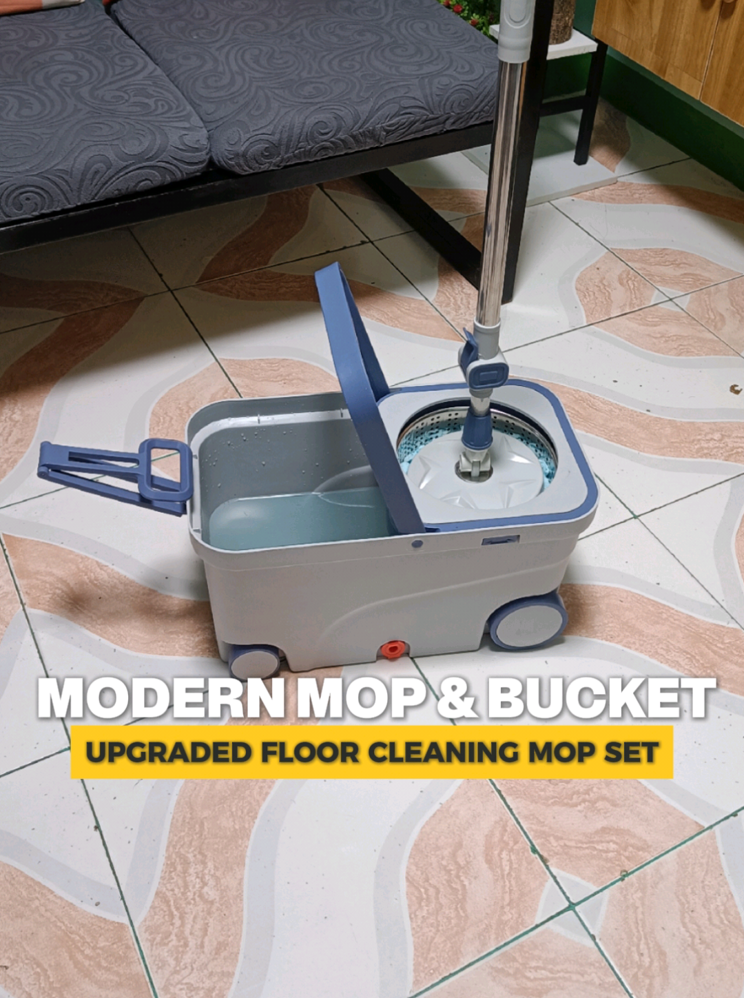 Mop & Bucket Full Set Maniwala ka wala kang mahahanap na katumbas nito sa quality! Sobrang worth it swear! 🤩 #tornadomop #rotatingmop #mopandbucket #cleaningessentials #floorcleaning 