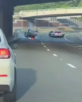🚔 Bro flipped the car… then got out and went to help the other officers like nothing happened. 😂💀 #Police #Funny #Crash #Officer #Viral          