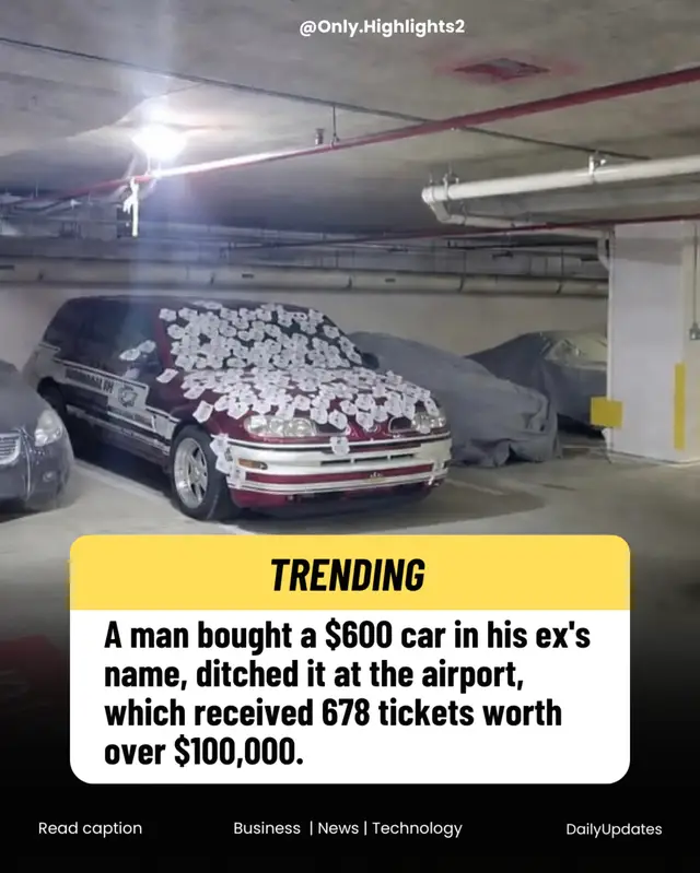 A woman named Sydney Smith says she was hit with nearly $110,000 in parking tickets after her ex allegedly abandoned a vehicle registered in her name at an airport parking lot for months. Smith, who says she’s unemployed and raising children on her own, took legal action against the city after the fines kept growing. According to reports, the total was eventually reduced to around $4,000, with her current boyfriend reportedly helping cover half of the remaining balance. The story has gone viral online, with many debating whether the city’s original penalties went too far. #creatorsearchinsights 