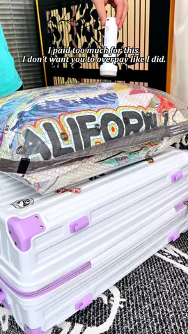 Fit three suitcases worth of clothes into one. #travelbetter #packsmart #vacuumstoragebags #tiktokfinds #fyp 