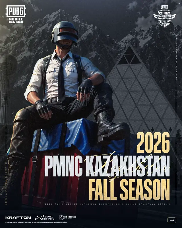 PUBG MOBILE 2026 NATIONAL CHAMPIONSHIP KAZAKHSTAN FALL SEASON УЖЕ НА ПОДХОДЕ!  😍 Повтори историю лучших команд своей страны - Team 777, Konina Power, RUKH eSports в борьбе за звание чемпиона Казахстана и возможность представить регион на PMGO: EECA Finals. 📆 Игры пройдут в период с 17.07.2026 по 30.08.2026. Подпишись, чтобы не пропустить важные новости о турнире (формат, условия участия и призовой фонд). ❤️ —————— PUBG MOBILE 2026 NATIONAL CHAMPIONSHIP KAZAKHSTAN FALL SEASON ЖАҚЫНДА БАСТАЛАДЫ! 😍 Еліңіздің үздік құрамалары - Team 777, Konina Power, RUKH eSports жетістігін қайталаңыз! Қазақстан чемпионы атағы үшін күресіп, аймақты PMGO: EECA Finals турнирінде таныстыру мүмкіндігіне ие болыңыз. 📆 Ойындар 17.07.2026 - 30.08.2026 аралығында өтеді. Турнир туралы маңызды жаңалықтарды - қатысу шарттары және жүлде қоры туралы ақпаратты өткізіп алмау үшін парақшаға жазылыңыз. ❤️ #pubgmobile #pubgm #pubgmesports #pmnckz #pmgo