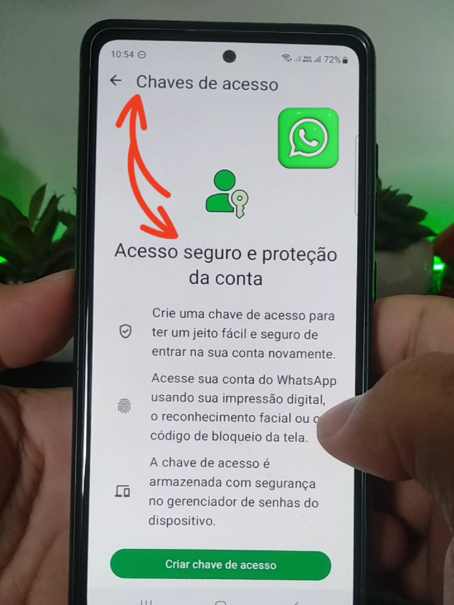 Como criar chave de acesso no WhatsApp e proteger sua conta! . @school android br  . #whatsapp #segurança #privacidade #dicas #android 