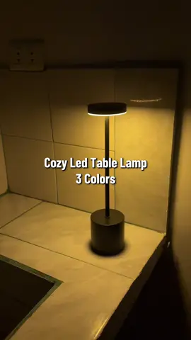 Aesthetic Led Table Lamp. 3 Adjustable Colors. Get yours now! #creatorsearchinsights #ledlamp #aesthetic #nightlamp #fyp 