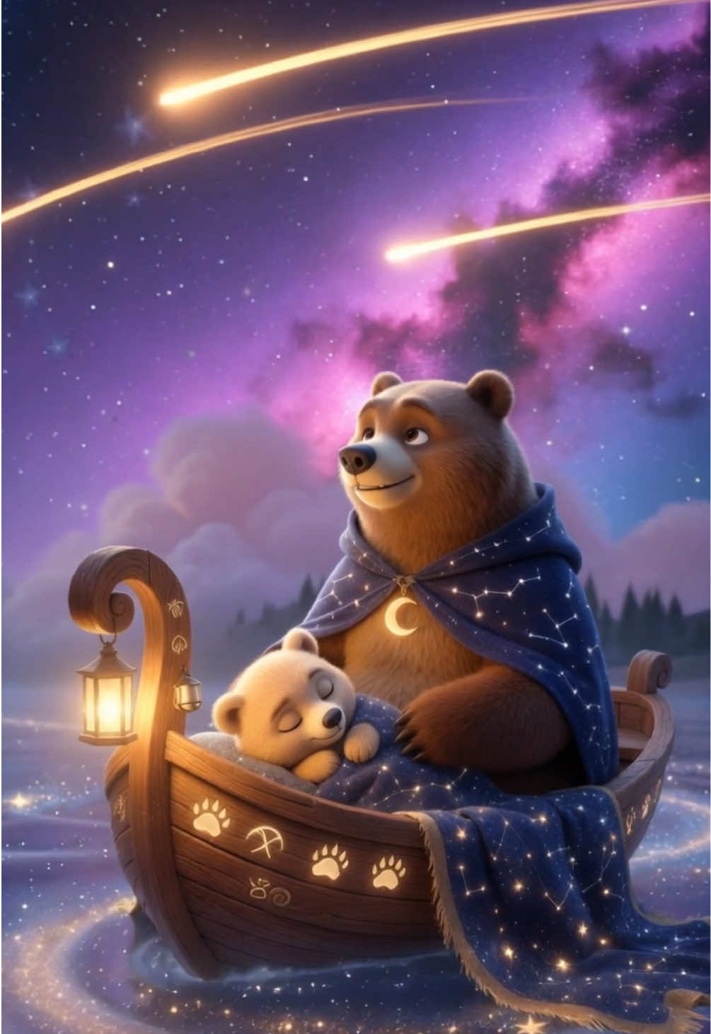 Спи, Мишка маленький 🧸 Гимн звездного неба ✨ Добрая колыбельная для малышей #мультикидлядетей #малыши #колыбельная #сказка #kidssong 
