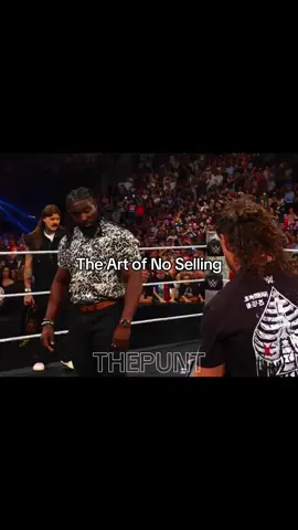Oba was aura farming here 😮‍💨🔥 #WWE #wrestling #wrestler #obafemi #brocklesnar 