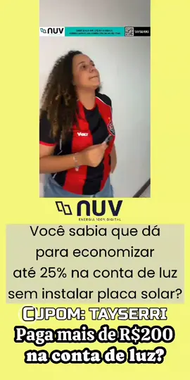 CUPOM: TAYSERRI  Energia solar não é só para quem tem placa em casa. Pague menos na sua conta de luz, na sua empresa @nuv.energia @nuvenergia #nuvenergia #nuvclipfy #nuvenergia #clipfyleague 