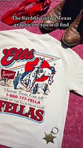 Choosin' Texas every time in this vintage western tee. 🤠 #vintageclothing #cowboyaesthetic #texascheck #outfitinspo #viral 