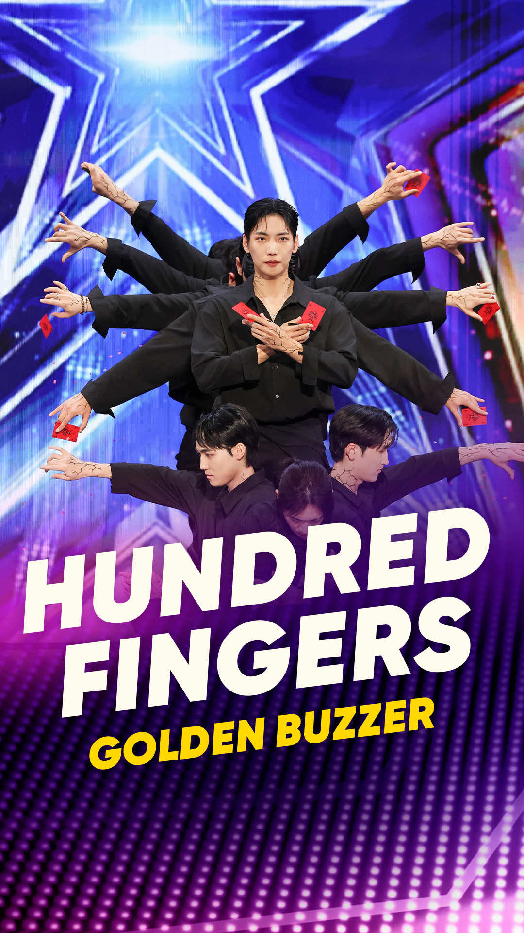 Golden Buzzer glory for Hundred Fingers, courtesy of Howie Mandel! #AGT Tonight 8/7c | @NBC and next day on Peacock