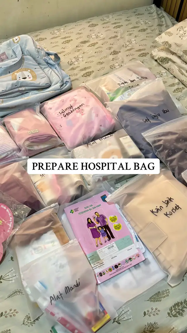 MasyaAllah sudah ditahap prepare hospital bag, ini prepare versi aku☺️ #hospitalbag #gelombangcinta #buahhati #babycomingsoon #fyp 