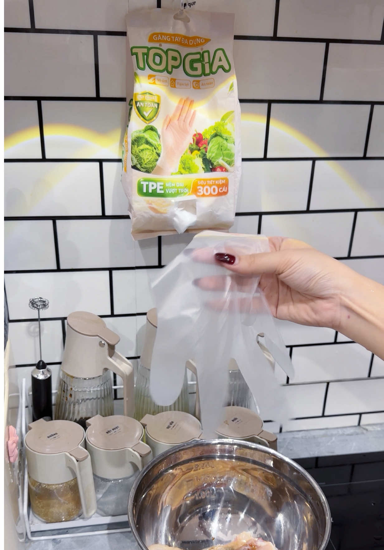 Bao tay dẻo dai - xài mê quá mấy chị ơii #baotaynhabep #baotaytopgia