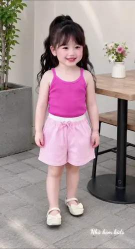 Quần short mix gì cũng xinh #thoitrangchobe #setxinhbegai #quanshortbegai #nhakemkids #xuhuong  @Nhà Kem Kids 