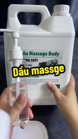 Dầu massage body #thinhhanh #spa #massage #vatlytrilieu #moinguoi 