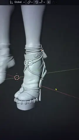 Modeling Shoes in Zbrush and Blender 😛#blender3d #zbrush 