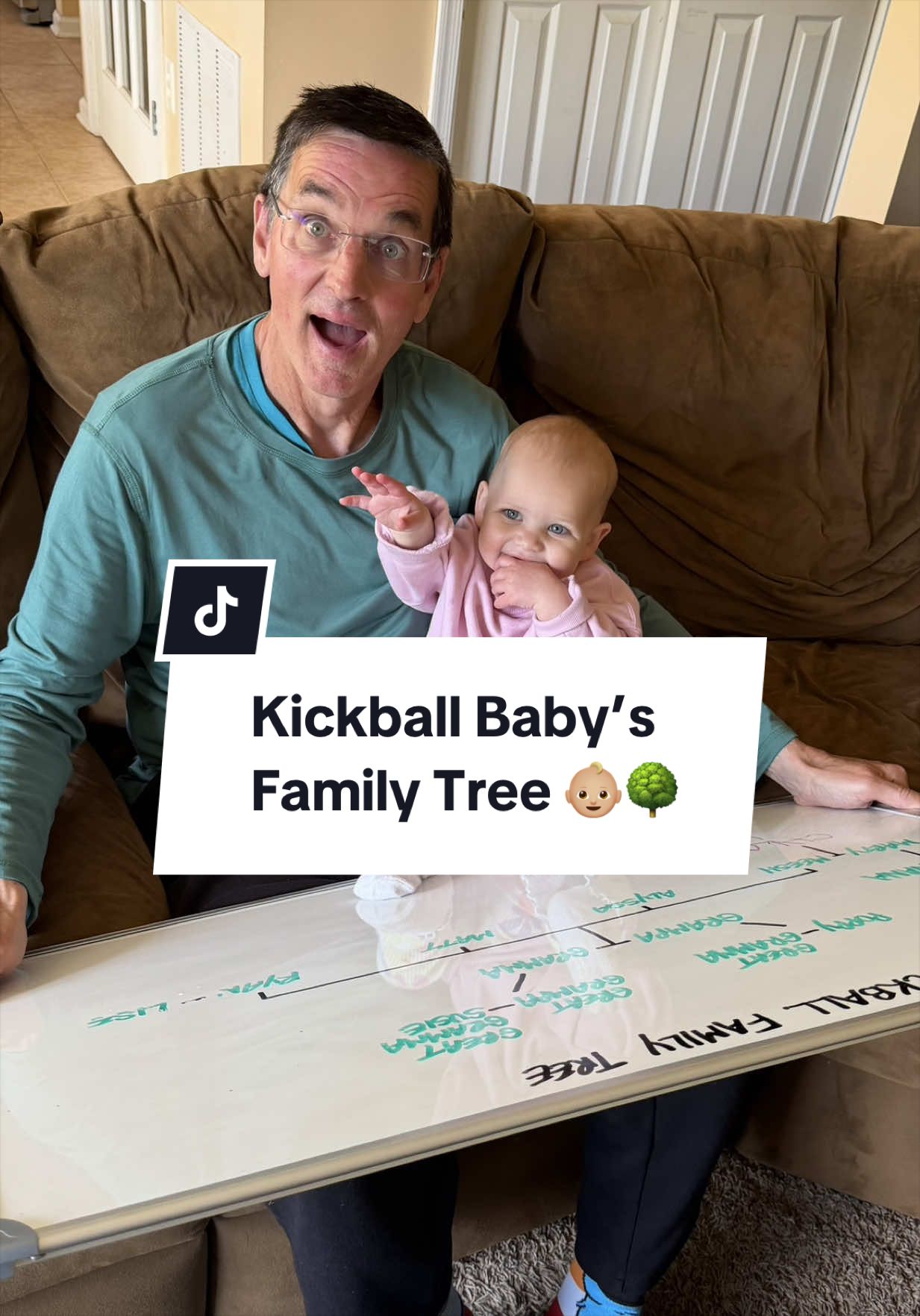 #ad Kickball Baby’s first family history lesson 🌳 Discover stories about your family tree with @Ancestry #ancestrypartner