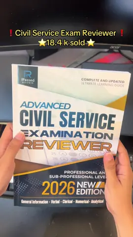Ipassed advanced Civil Service Examination Reviewer. Comple and updated learning guide for future CSE Passers 😍#csepasser2026 #csereviewer #civilserviceexamreview #ipassedreviewer