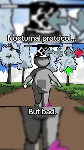 Fnf nocturnal protocol but Bad #fnf #fnfmod #slendytubbies #fyp #xd 