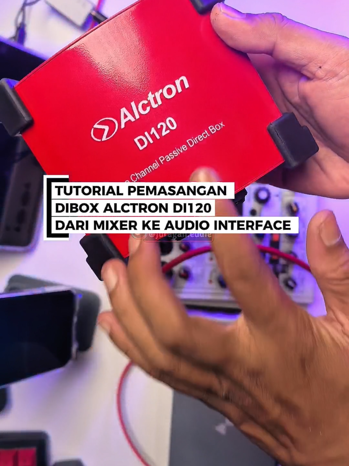 Tutorial pemasangan directbox ALCTRON DI120 dari mixer audio ke audio interface #tutorial #directbox #alctron #mixeraudio 