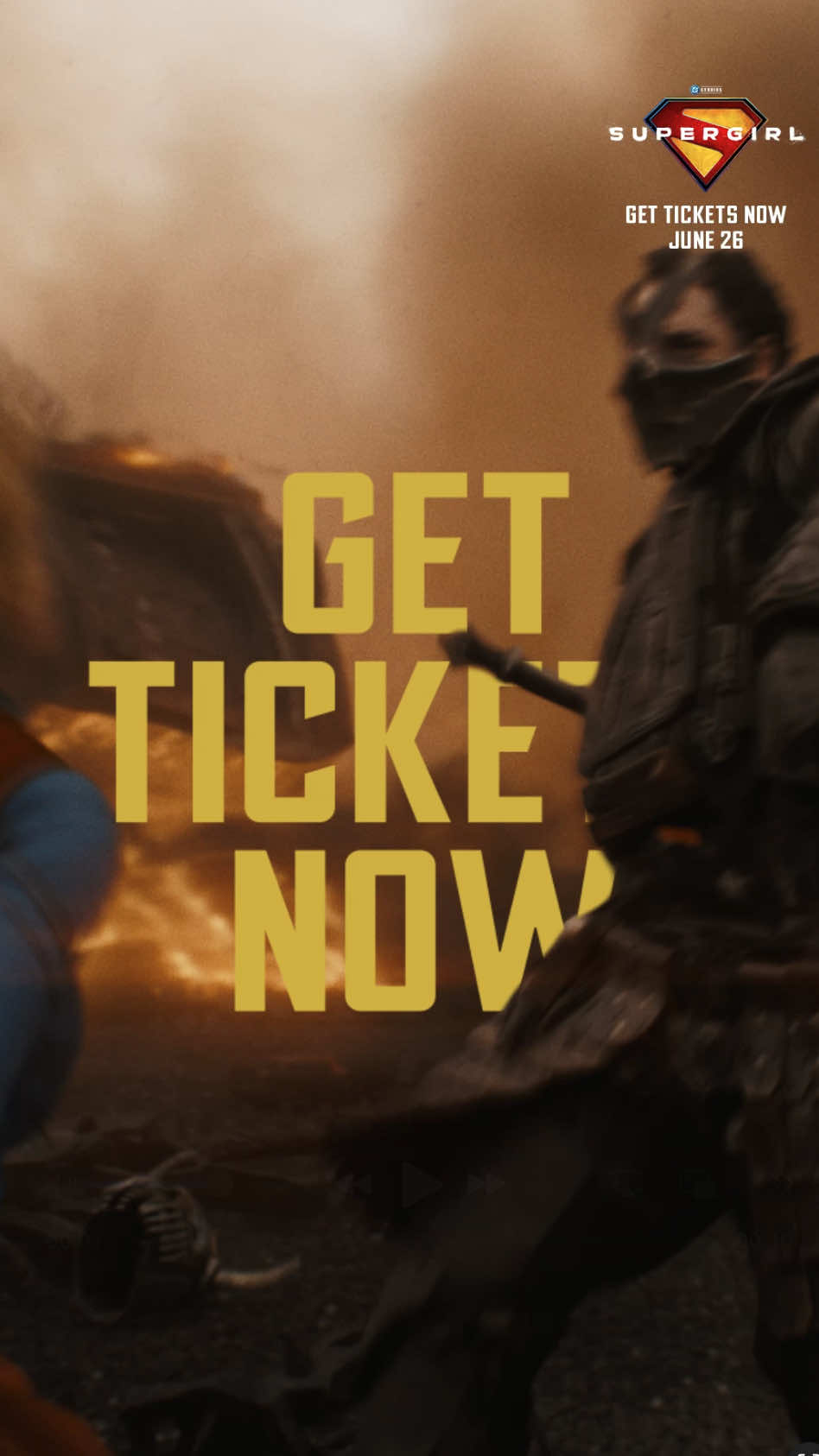 She’ll secure the galaxy, you secure your seats. 💫 Get your tickets now for #Supergirl - only in theaters June 26. Link in bio.