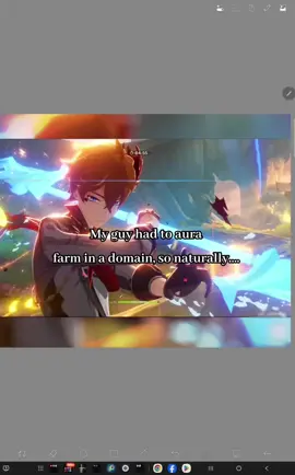 Had to watermark the shit out of this because I'm starting to find my art in more places than just my accounts 😅😂 . #childemain #GenshinImpact #digitalart #childegenshinimpact #tartagliagenshinimpact 
