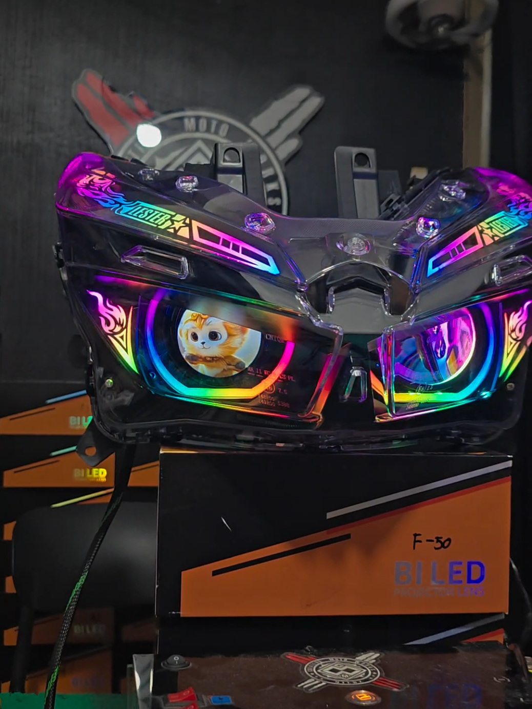Isang MAdiin Ulit na Plug & Play Ship to CAGAYAN Hybrid Animation Eye BiLED Full Custom RGB With Free Indo switch #biled #creativemotoworks #biledprojector 