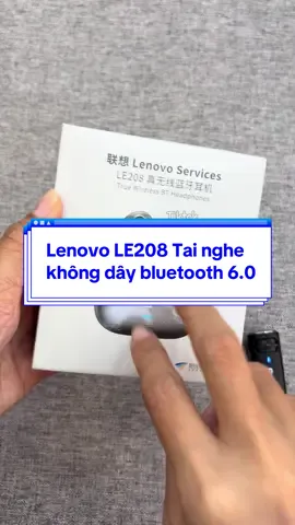 Lenovo LE208 Tai nghe không dây bluetooth 6.0 , xài liên tục 7 tiếng và khoảng cách kết nối 10m #lenovo #tainghe #tainghbluetooth #tainghekhongday #tainghegaming 