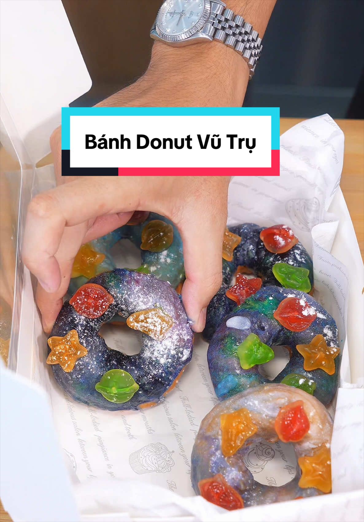 Lần đầu thử làm Bánh Donut Galaxy và cái kết #onganhthichnauan #keodeo #Vutrukythu #BaidangduoctaitroboiAlpenliebe 