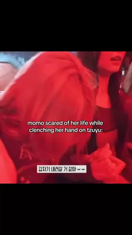 i actually thought these rivals were getting along when i saw them holding hands but tzuyu suddenly laughed at momo's screaming 😭 | clip: tw-log 6th world tour: this is for momo part 2 #twice #twice_thisisfor_world_tour #funny #kpop #fyp 