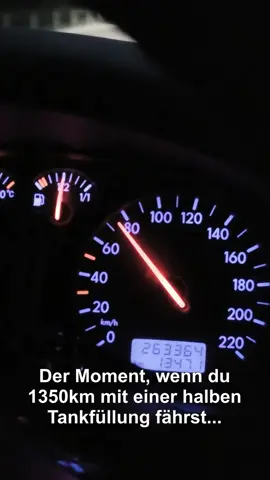 1350km mit einer halben Tankfüllung🤯
