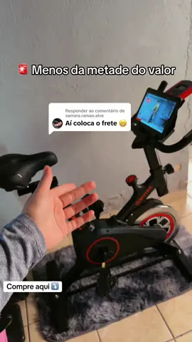 Respondendo a @samara.ramao.alve    Eu aproveitei porque estava menos da metade do preço. Se você também quer sair do sedentarismo sem sair de casa, clica no carrinho laranja antes que a promoção acabe. #bikeergometrica #bicicletaergometrica #bicicletaegometrica 