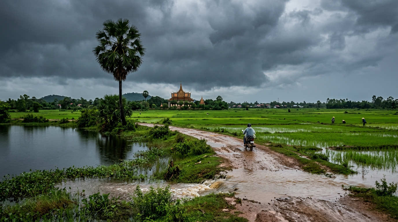 ផ្កាកំពីងពួយ #ទេសភាពស្រុកស្រែ🌄🏜️🌱🌼🌾🐟 