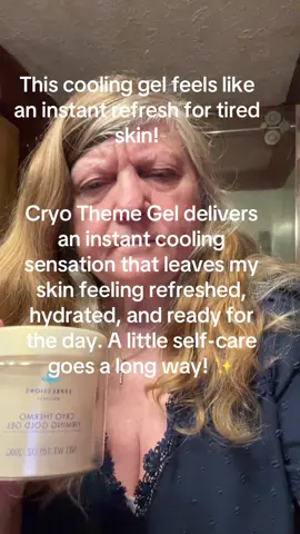 Cryo Theme Gel delivers an instant cooling sensation that leaves my skin feeling refreshed, hydrated, and ready for the day. A little self-care goes a long way!  #CryoThemeGel #SkincareRoutine #CoolingSkincare #GlowingSkin #HealthySkin          
