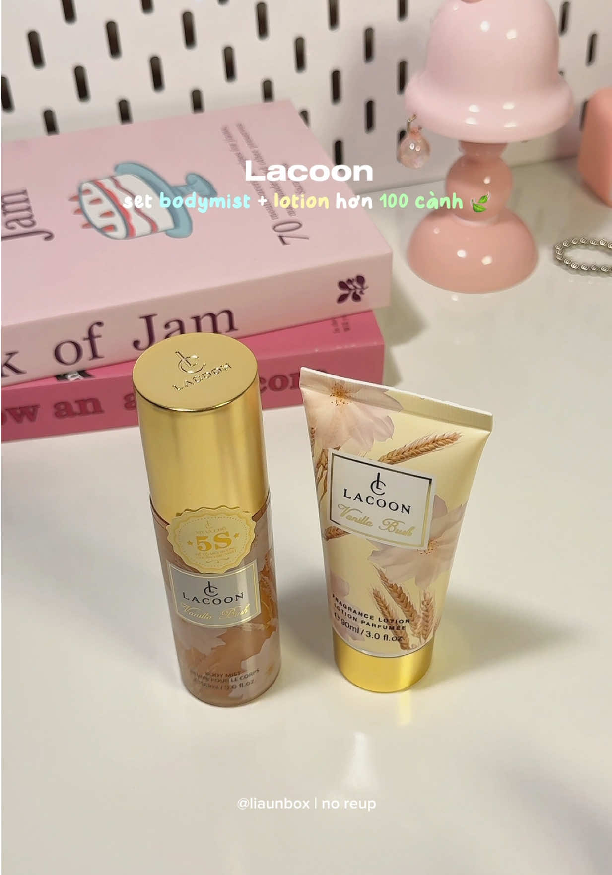 Là con gái phải thơmm #lacoon #bodymist #bodylotion #bodymistconhu #liaunbox 