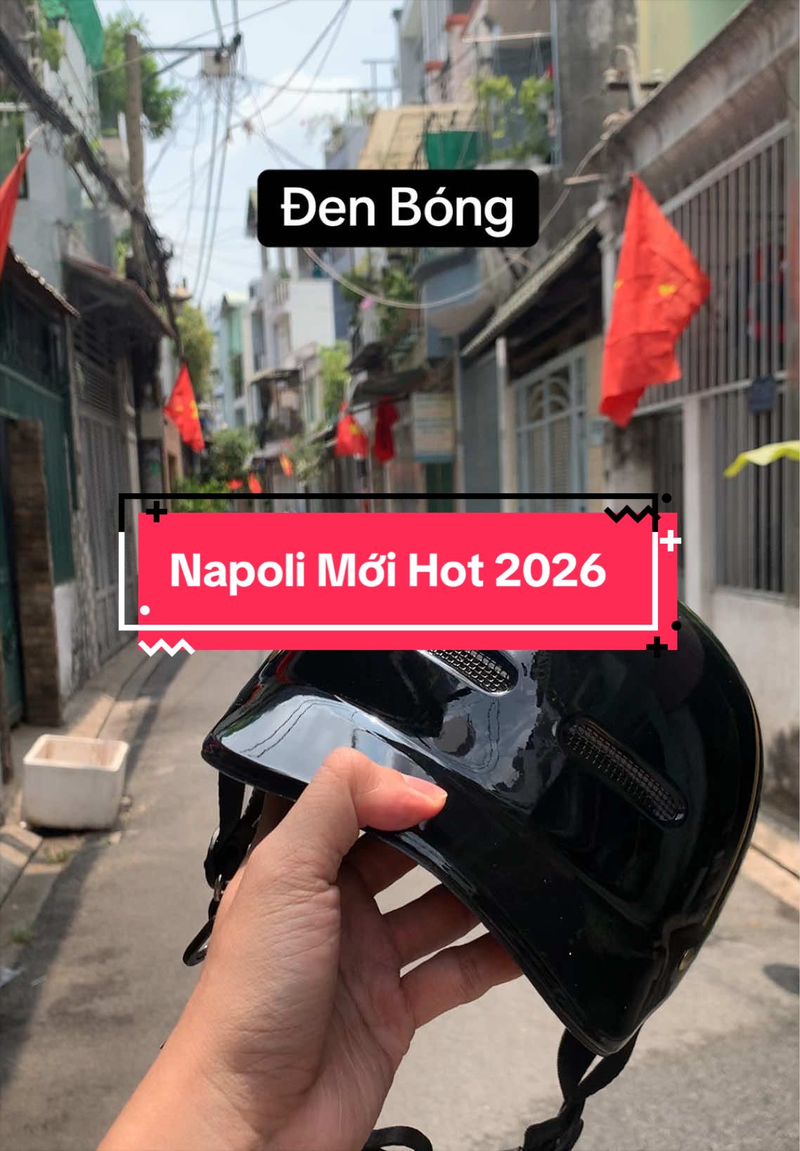 Màu đen bóng siêu sang viền vàng !!! #napoli #nonbaohiem #mubaohiem 