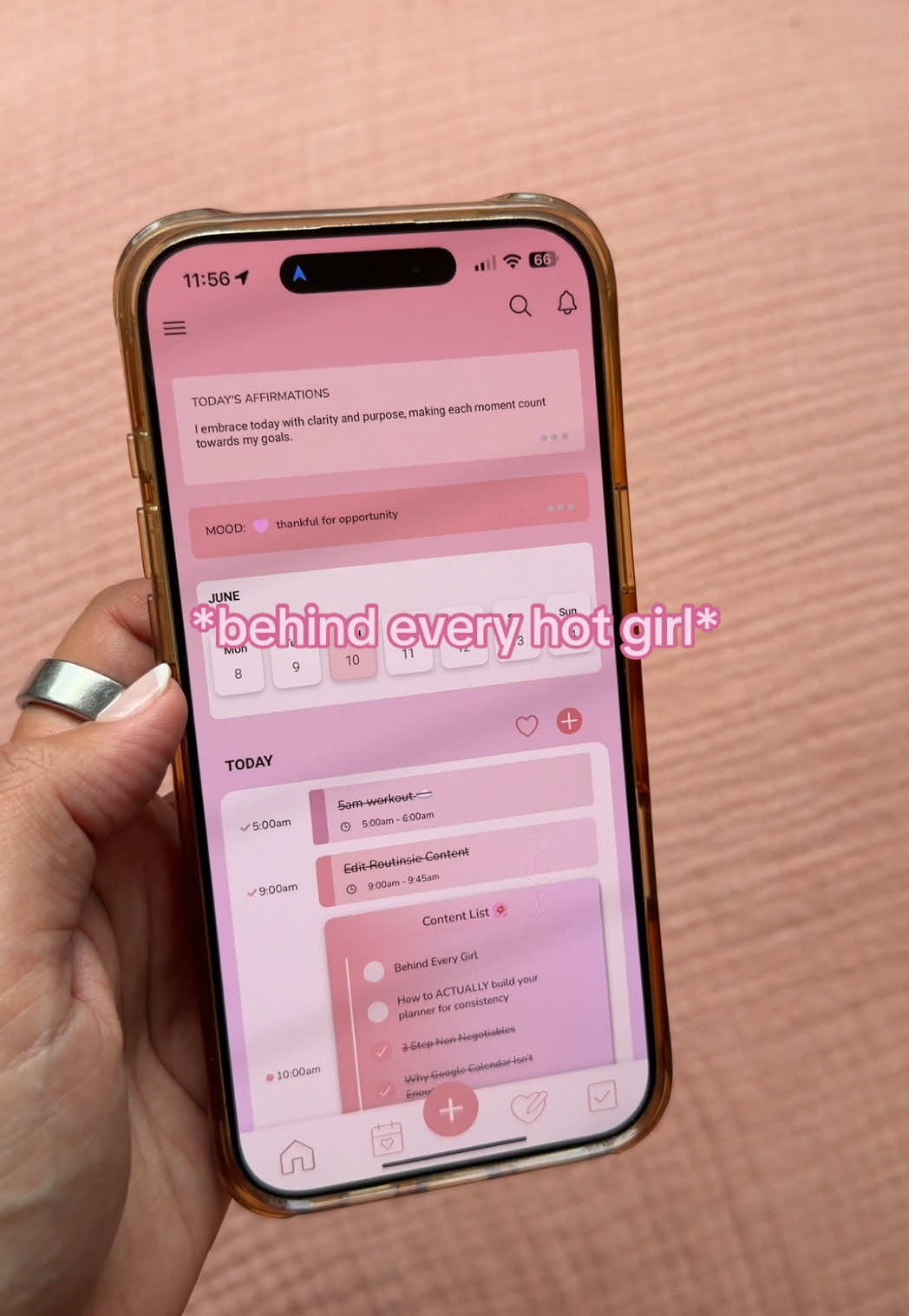 Is an OMBRÉ Routinsie* calendar 🪽💗👄📱 #schedulingapp #behindeverygirl #dailyplanner #googlecalendar #routineaesthetic 