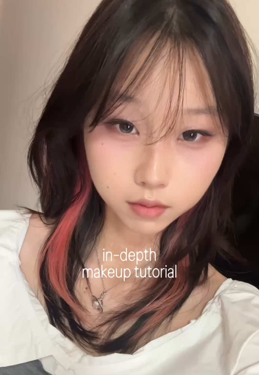 in-depth makeup tutorial for round face x neutral toned* for base makeup tut check my account :3 #makeuphacks #makeuptutorial #douyinmakeuplook #kbeauty #roundface 