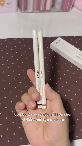 Combo chì kẻ mắt siu hạt dẻ của J.M.C.Y 🐻✨🫧🍪 #reviewlamdep #chikemat #chikematjmcy #makeup #viral 