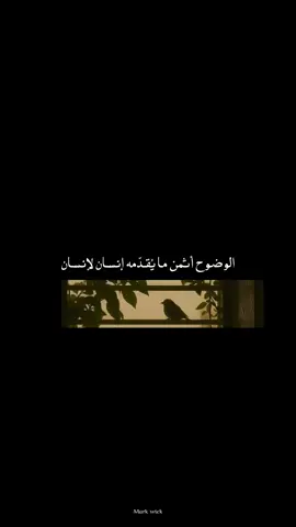 الوضوح أثمن ما يُقدّمه إنسان لإنسان #عبارات #اقتباسات #اكسبلور #هواجيس 