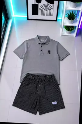 Polo shirt dan celana pendek 😎 #poloshirt #kaospolo #celanapendek 