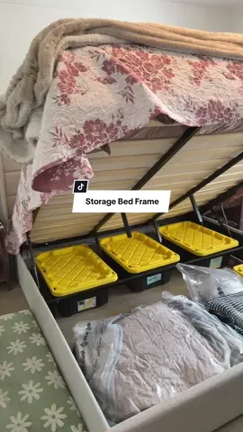 Replying to @bluescomeback - honestly, this bed frame is one of my favorite purchases! It really is amazing and has SO much storage underneath. @SHA CERLIN  #storagebed #bedframe #storagesolutions #tiktokshopcreatorpicks #dealsforyoudays 