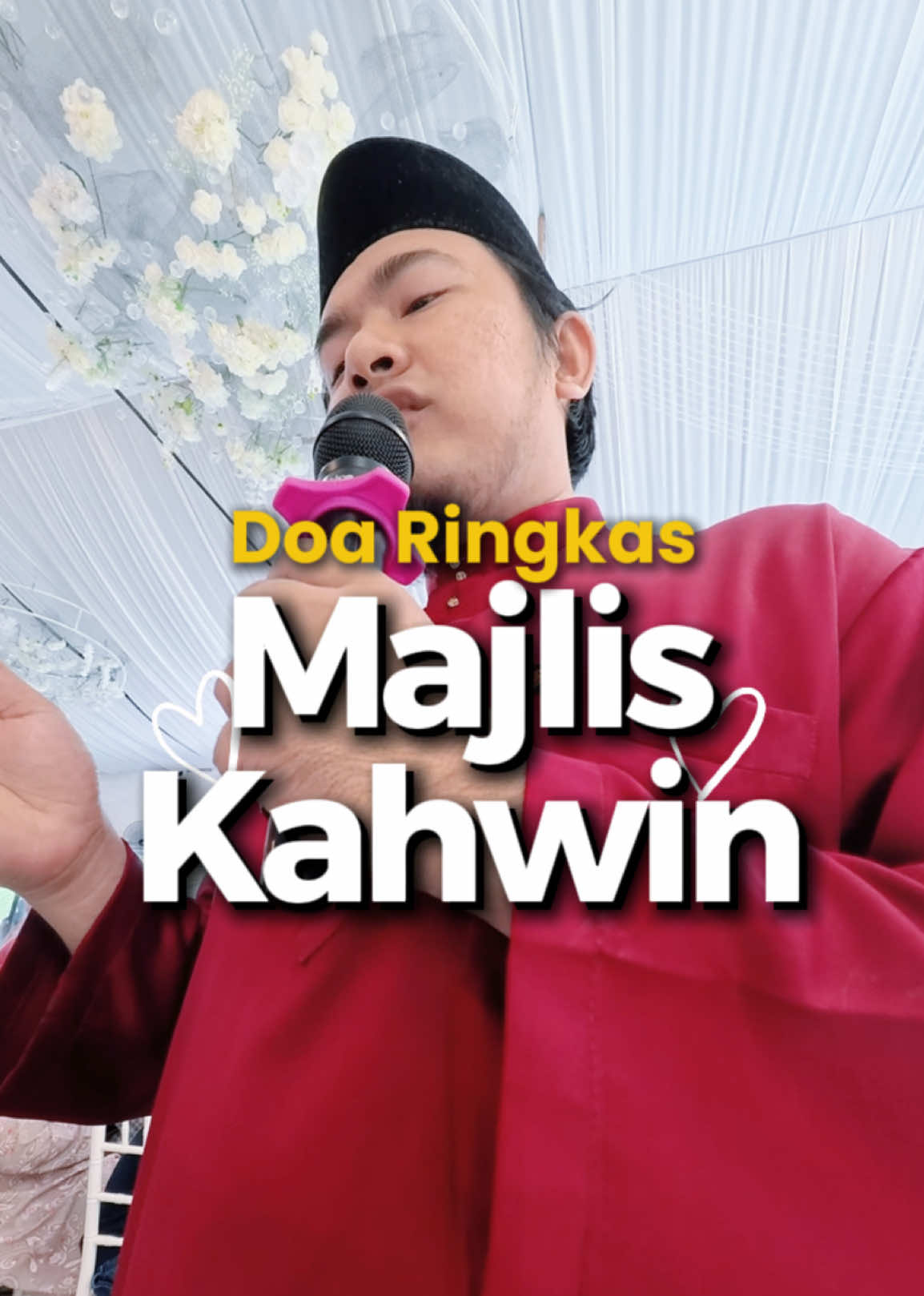 Bacaan doa Ringkas sempena Majlis Perkahwinan sahabat saya. Semoga rumahtangga yang terbina ini penuh dengan sakinah, mawaddah dan rahmah selamanya. @khairzaim  #doapengantin  #majliskahwin  #pengacaramajlisperkahwinan  #pengacara  #doa 