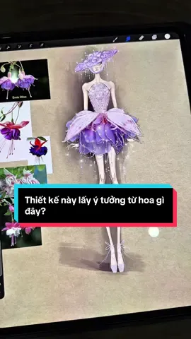 Hướng dẫn vẽ thiết kế thời trang, học vẽ diễn họa thời trang . Từ 1 bông hoa biến thành 1 chiếc váy xinh đẹp cho các cô nàng bánh bèo. #thietkethoitrang  #fashionsketch  #drawing  #procreate  #fashiondesigner 