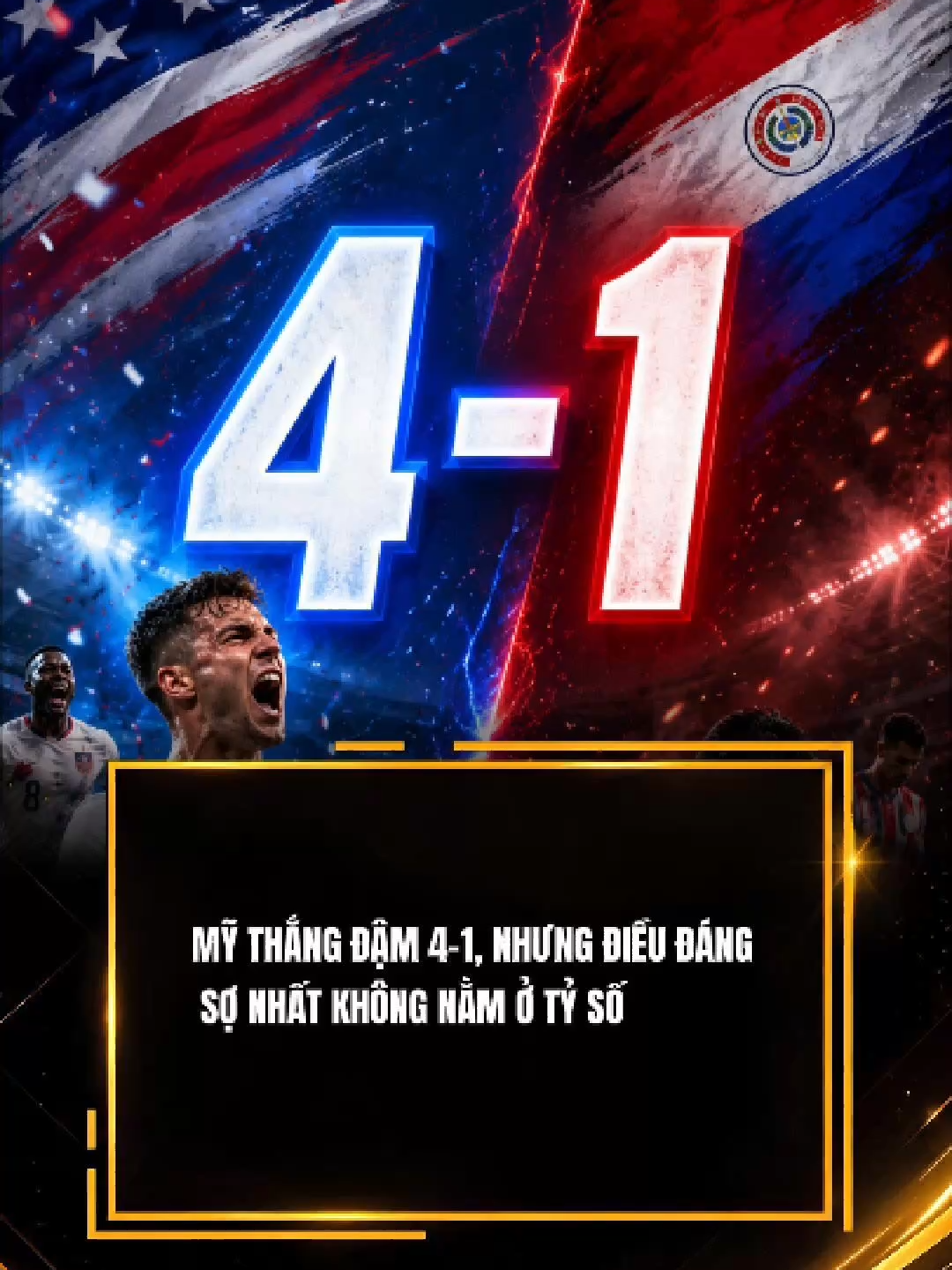 Mỹ thắng đậm 4-1, nhưng điều đáng sợ nhất không nằm ở tỷ số #USA #USMNT #USAvsParaguay #WorldCup2026 #Football #Soccer #4_1 #MatchDay #Highlights #xuhuong