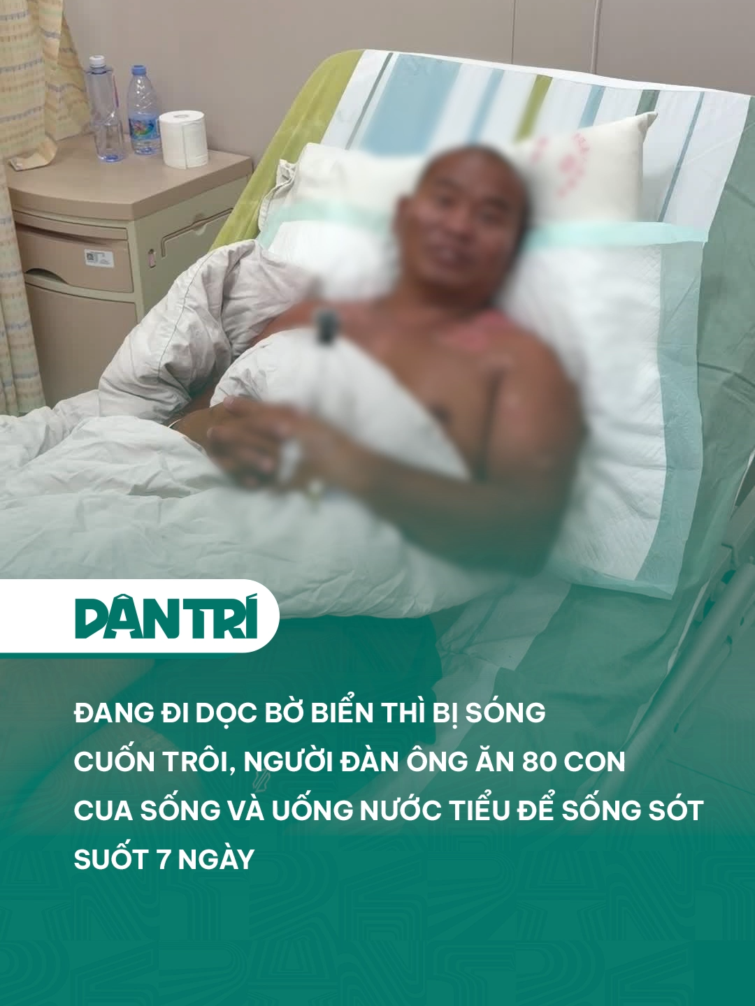Đang đi dọc bờ biển thì bị sóng cuốn trôi, người đàn ông ăn 80 con cua sống và uống nước tiểu để sống sót suốt 7 ngày #dantrinews #LearnOnTikTok #xuhuong