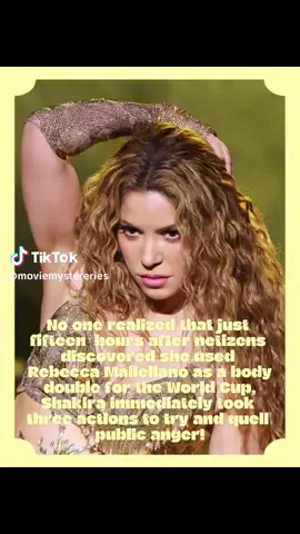 Repost 🔃:  Here’s what Shakira did after using a body double for the opening ceremony of the 2026 FIFA World Cup⚽️💃💰🤟.